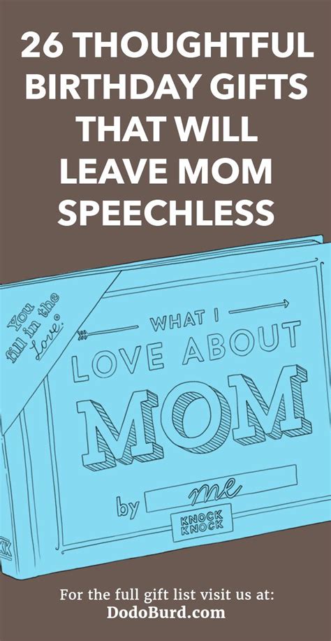 Maybe you would like to learn more about one of these? 26 Thoughtful Birthday Gifts for Mom That Will Leave Her ...