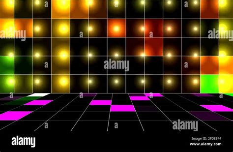 Stage Lights Dance Floor Background Stock Video Footage Alamy
