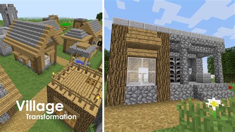 Minecraft Village Upgrade Blacksmith Youtube
