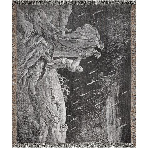 Gustave Dore Inferno Canto 15 Manta Tejida Manta De Arte Etsy