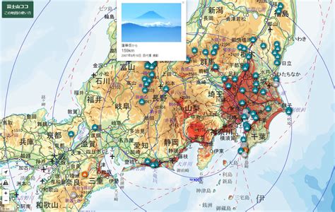 Map of japan > japan locator map • japan travel tips • japan relief map. Online map plots the many spots that boast a view of Mount Fuji | The Japan Times