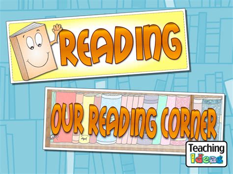 Reading And Reading Corner Banners Teaching Ideas