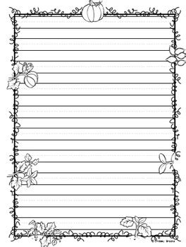 Order quality custom papers here. Fall Autumn Writing Paper by Little Minds and Hearts | TpT