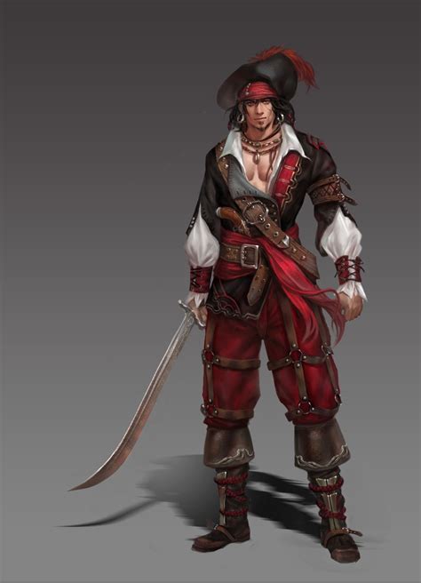 Artstation Pirate 贰零壹贰 Ares Pirate Art Fantasy Character