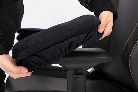 Aloudy Ergonomic Memory Foam Office Chair Armrest Pads Gaming Black
