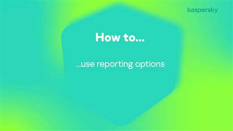 How To Use The Reporting Options Youtube