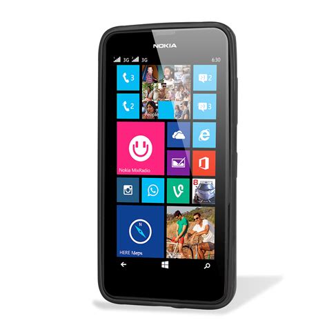 Flexishield Nokia Lumia 630 635 Gel Case Black