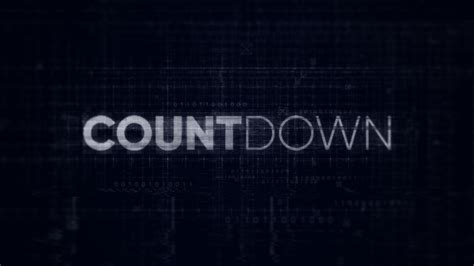 Countdown – Digital Opener - After Effects Templates | Motion Array