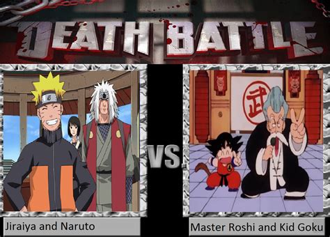 Jiraiya And Naruto Vs Master Roshi And Kid Goku By Keyblademagicdan On