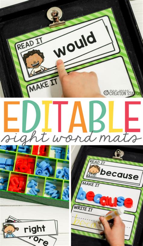 This Editable Sight Word Magnetic Letter Center Is Perfect For Progress