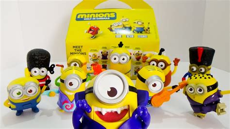A happy meal is a kids' meal usually sold at the american fast food restaurant chain mcdonald's since june 1979. Minions 2015 McDonald's Happy Meal Toys Complete Set of 10 ...