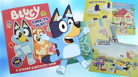 Bluey Time To Play Sticker Activity Book Youtube