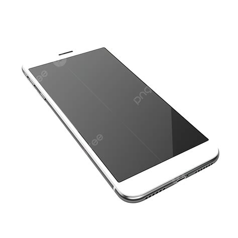 3d Illustration Of White Smartphone Phone Mobile Screen Png