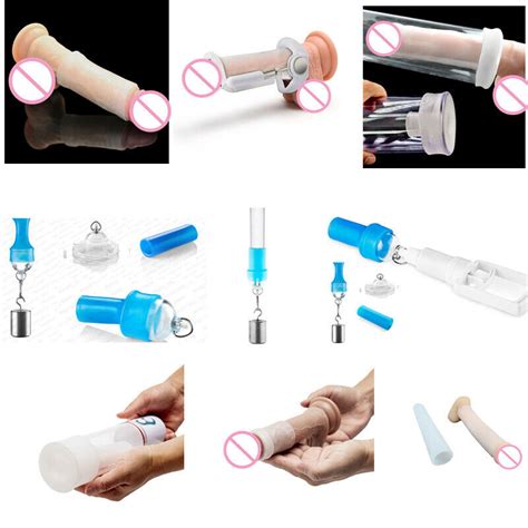 Male Penis Extender Stretcher Vacuum Enhancer Enlarger Silicone Sleeve Reuseable Ebay