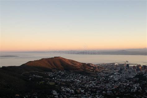 Signal Hill Cape Town At Dusk Stock Image Image Of Cape Background