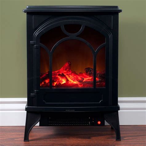 Northwest 215 In Freestanding Classic Electric Log Fireplace In Black