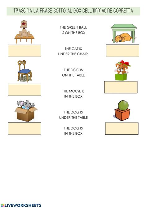 Prepositions Of Place Online Worksheet For Grade 3 You Can Do The