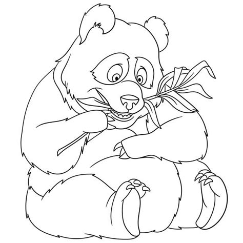 Panda Bear Coloring Pages Illustrations Royalty Free Vector Graphics