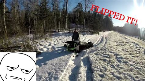 Snowmobile Ditch Bangingriver Riding Part 1 Youtube
