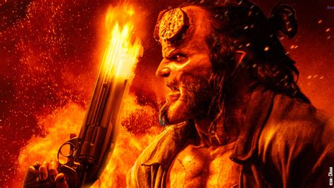 1360x768 Hellboy Movie New Poster 4k Laptop Hd Hd 4k Wallpapers Images