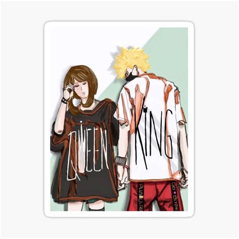 Kacchako King And Queen Sticker For Sale By Hakuran Redbubble