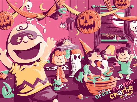 Its The Great Pumpkin Charlie Brown New Art Posters From Dark Hall