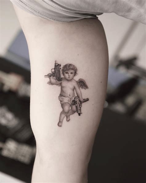 101 Best Angel With Gun Tattoo Ideas That Will Blow Your Mind Outsons