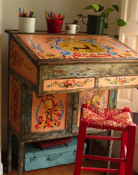 Painted Furniture Hand Painted Furniture Bohemian House Decor