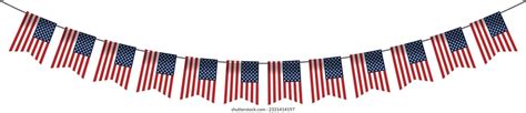 Hanging American Flag Over Royalty Free Licensable Stock Vectors