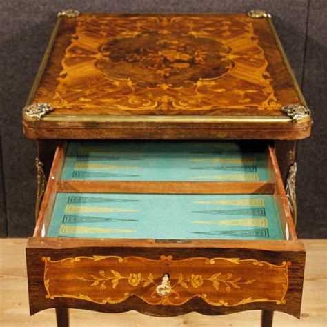 Antique French Inlaid Game Table With Golden Bronzes Antiquescouk