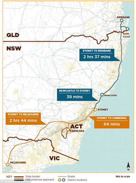 Sydney To Canberra In One Hour On High Speed Rail Daily Mail Online