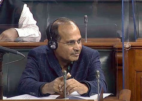 Congress Leader Adhir Ranjan Chowdhury Listens To Addresses During