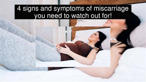 4 Signs And Symptoms Of Miscarriage You Need To Watch Out For Youtube