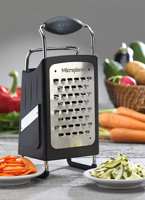 Microplane Box Grater Large 10 Inch 4 Sided Stainless Steel Ultra Shar