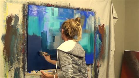 Abstract Art Painting Demo Original By Shari Kreller Kelsey Youtube