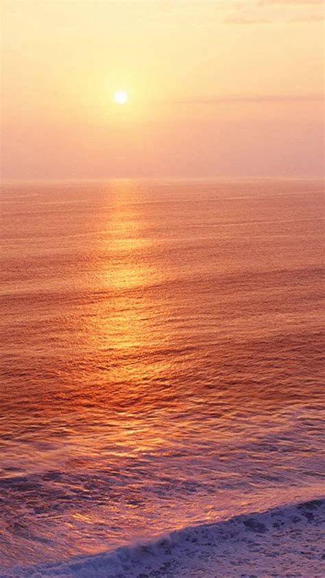 Nature Sunrise Ocean Ripple Surface Iphone Wallpapers Free Download