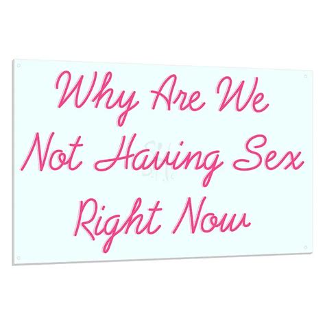 why are we not having sex right now led light adult neon signs the neon store