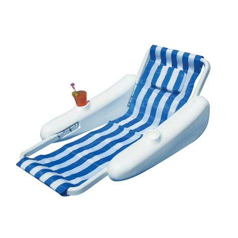 Swimline 685 Sunchaser 1 Person Swimming Pool Floating Lounge Chair