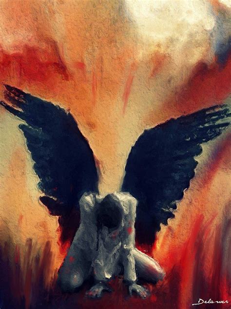 Sadness Of Angels By Delawer Omar On Deviantart Supernatural Beings
