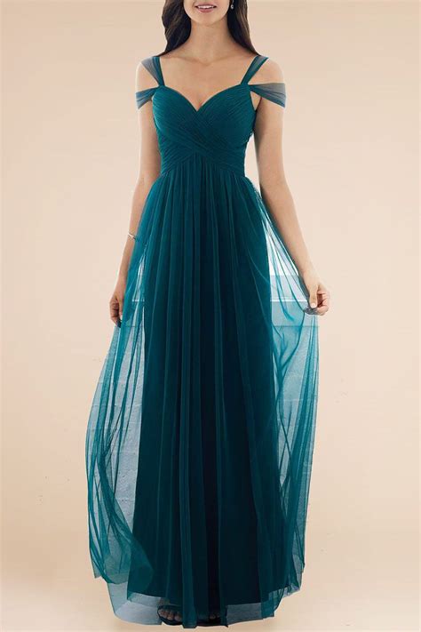 Check spelling or type a new query. Teal Tulle Off-the-shoulder Sweetheart Bridesmaid Dress ...