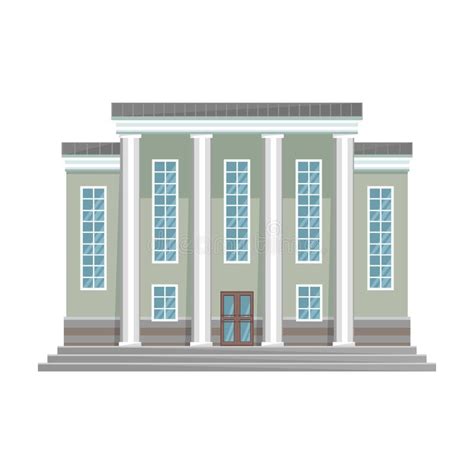 Building Of Government Vector Iconcartoon Vector Icon Isolated On