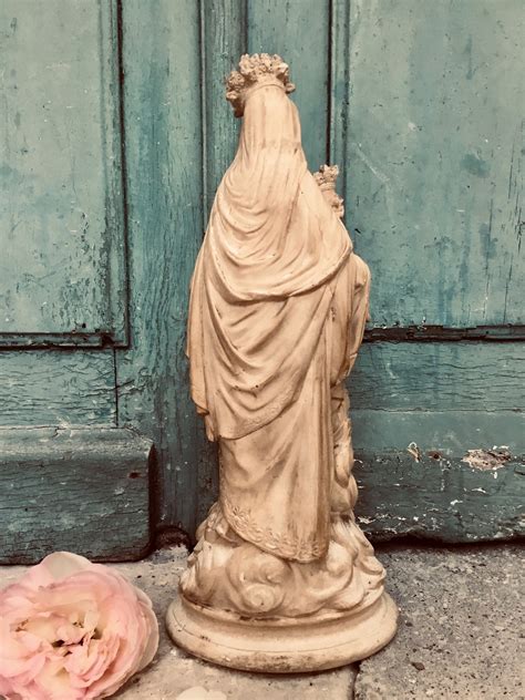 Our Lady Of Victories Fabulous Antique French Jesus Christ And The