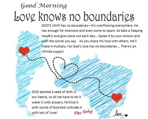 Love Knows No Boundaries Good Morning Beautiful Quotes Good Morning