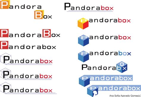 Hoje, mais do que nunca, temos vontade de futuro. Ana Sofia A.Gomes: Studies of logotypes for Pandora Box ...