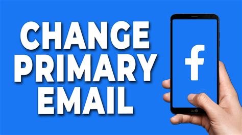 How To Change Primary Email Address On Facebook 2023 Youtube