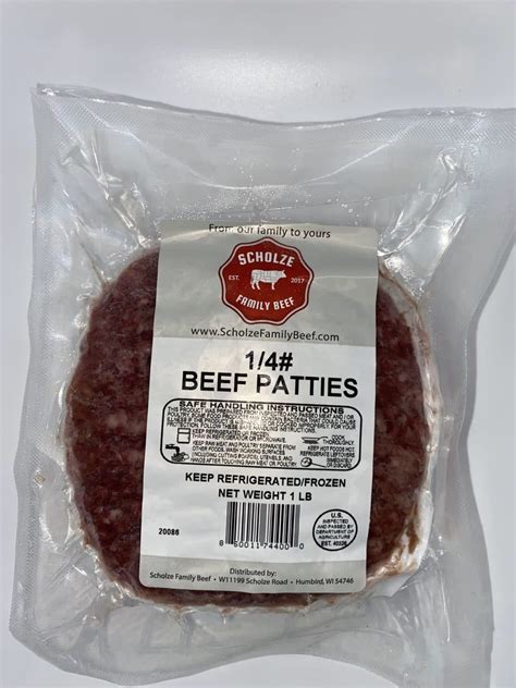 For many americans, summer means afternoons spent tending burgers on the grill. 1/4 lb Hamburger Patties - Scholze Family Beef
