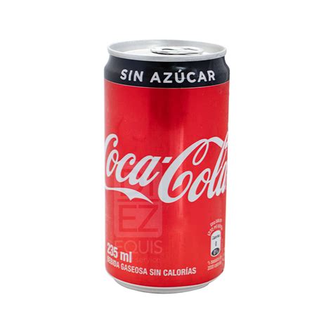 Gaseosa Coca Cola Sin Azúcar X 235 Ml X 12 Und Lata Diez Equis Sas