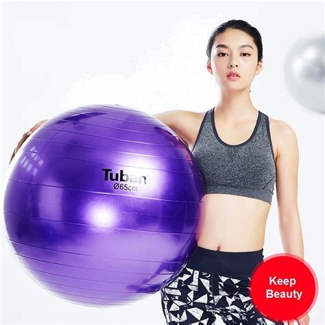 Yoga Ball 65cm Colorful Thickening Popping Proof For Lose Weight Fitness Muscle Practice Keep