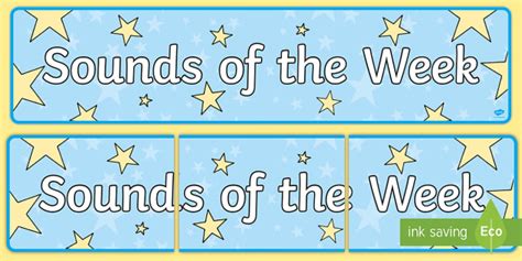 👉 Sounds Of The Week Display Banner Sounds Of The Week Display Banner
