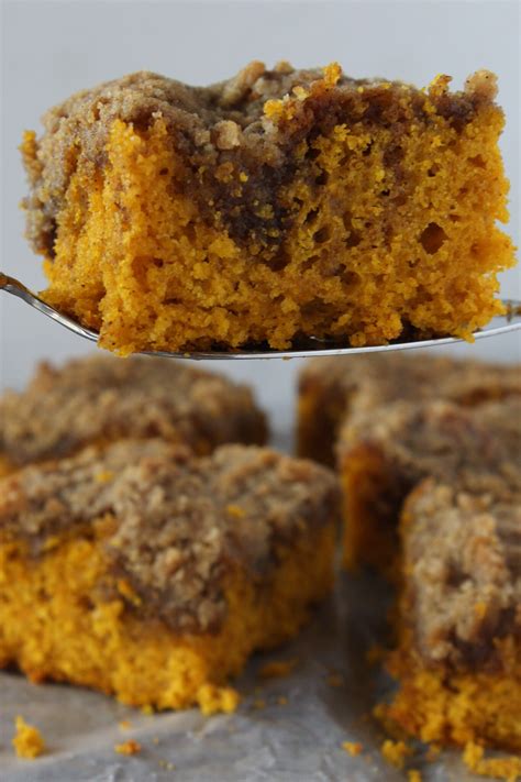 Pumpkin Cinnamon Roll Crumb Cake Recipe Practically Homemade